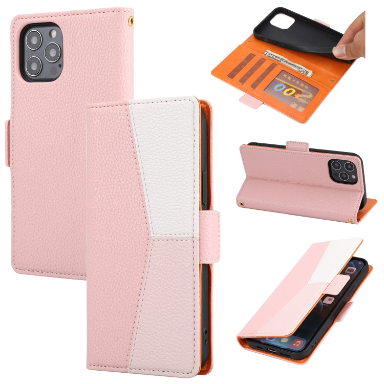 Litchi Texture Color Matching Horizontal Flip Leather Case with Card Slots & Holder & Wallet & Photo Frame