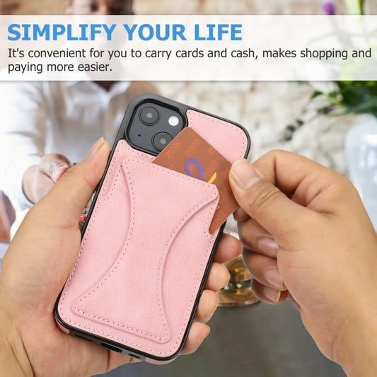 iPhone 13 mini slim case with integrated magnetic holder mounted