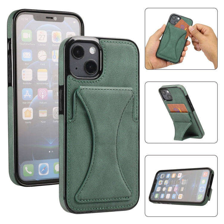 Ultra-thin Shockproof Protective Case with Holder & Metal Magnetic Function, For iPhone 13 mini, For iPhone 13, For iPhone 13 Pro, For iPhone 13 Pro Max