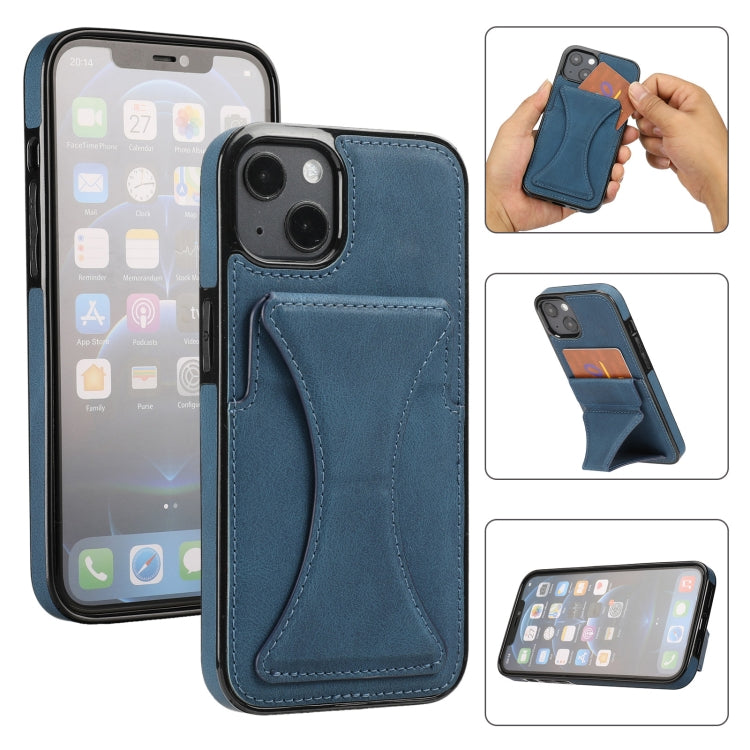 Ultra-thin Shockproof Protective Case with Holder & Metal Magnetic Function, For iPhone 13 mini, For iPhone 13, For iPhone 13 Pro, For iPhone 13 Pro Max