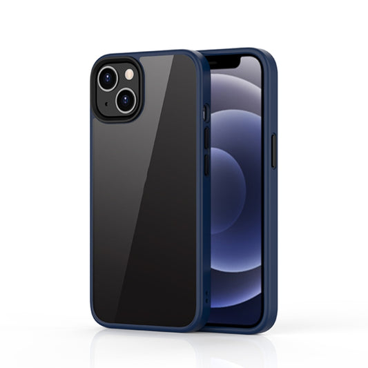 Durable hybrid iPhone 13 case combining rigid PC shell with flexible TPU edges