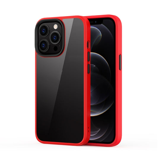 Scratchproof transparent phone case for iPhone 13 Pro Max dual-layer hybrid design
