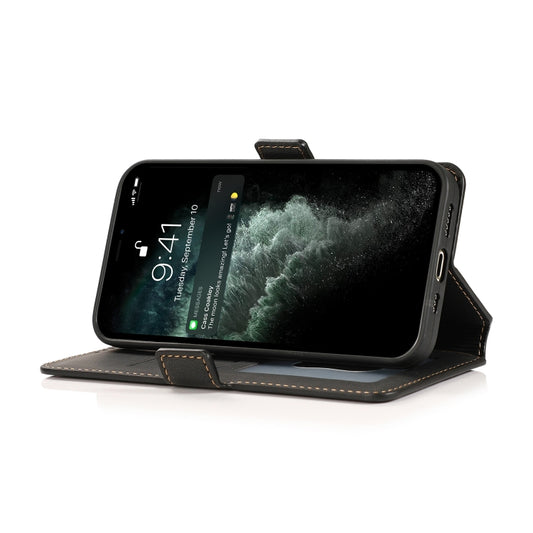 Kickstand holder positioned for hands-free viewing on iPhone 13 mini