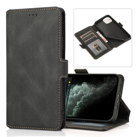 Retro magnetic leather flip case for iPhone 13 Pro with card slots and wallet functionality