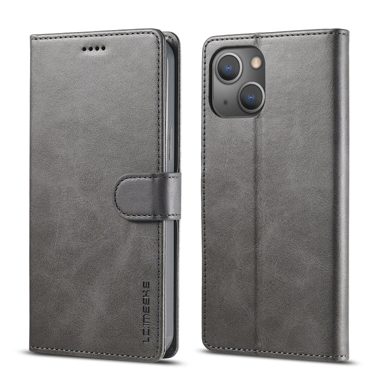 LC.IMEEKE Calf Texture Leather Flip Case with Holder Card Slots for iPhone 13 mini Pro Max