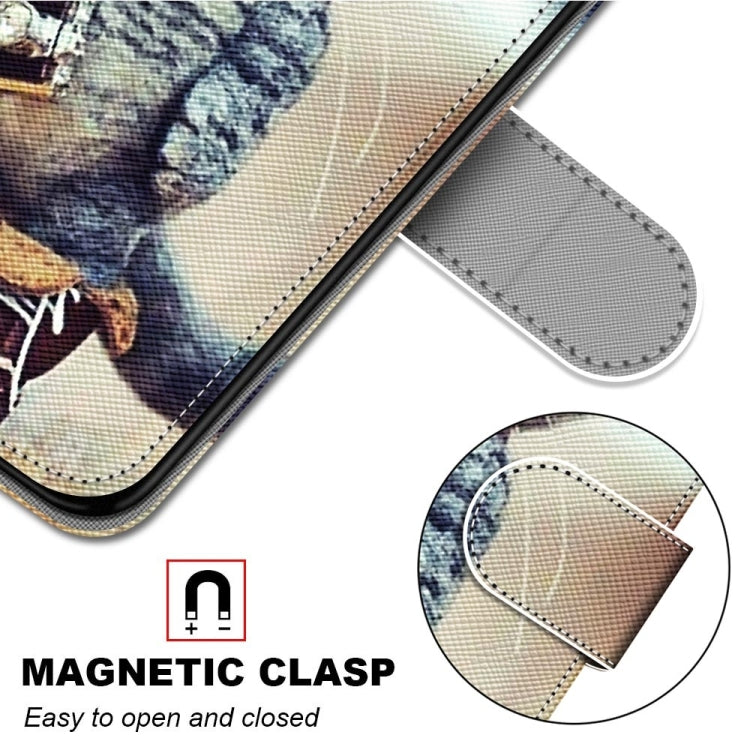 Coloured Drawing Cross Texture Horizontal Flip PU Leather Case with Holder & Card Slots & Wallet & Lanyard, For iPhone 13 Pro
