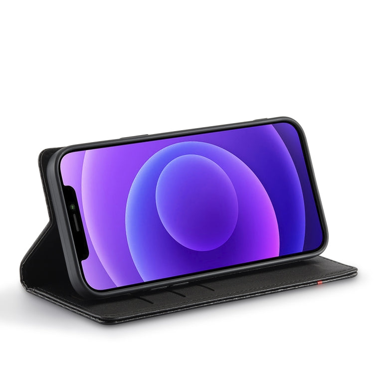 LC.IMEEKE Carbon Fiber PU + TPU Horizontal Flip Leather Case with Holder & Card Slot & Wallet, For iPhone 13 mini, For iPhone 13, For iPhone 13 Pro, For iPhone 13 Pro Max