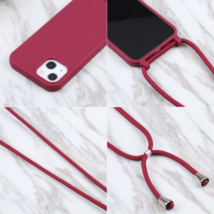 Candy Colors TPU Protective Case with Lanyard, For iPhone 13 mini, For iPhone 13, For iPhone 13 Pro