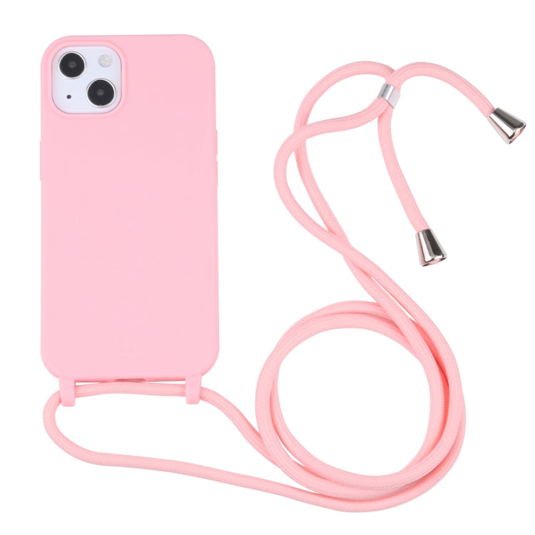 Candy Colors TPU Protective Case with Lanyard, For iPhone 13 mini, For iPhone 13, For iPhone 13 Pro