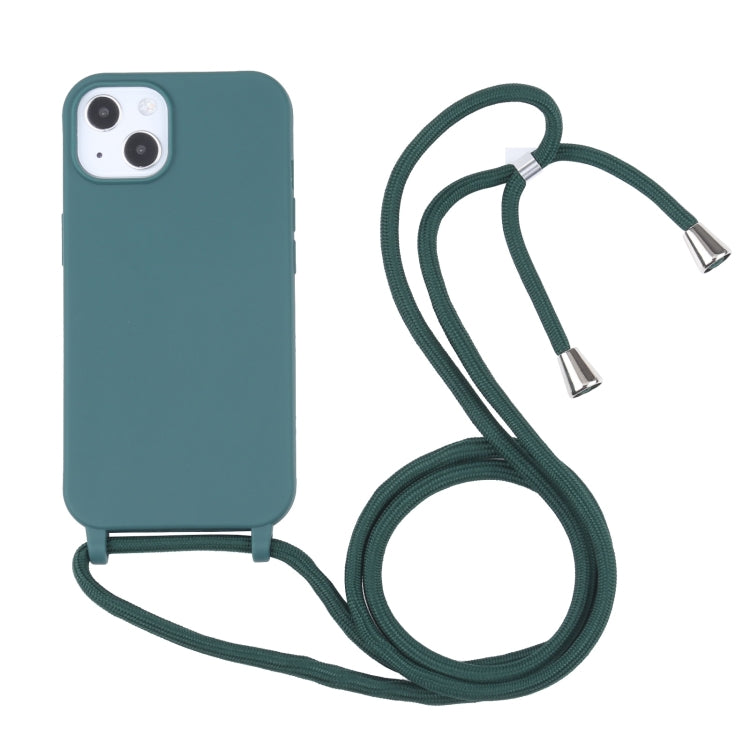 Candy Colors TPU Protective Case with Lanyard, For iPhone 13 mini, For iPhone 13, For iPhone 13 Pro