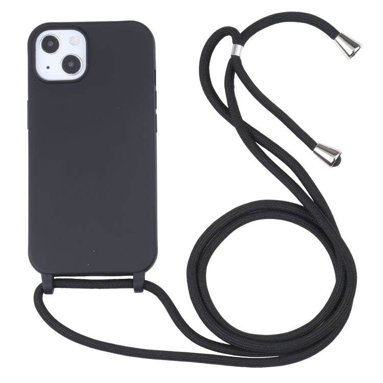 Candy Colors TPU Protective Case with Lanyard, For iPhone 13 mini, For iPhone 13, For iPhone 13 Pro