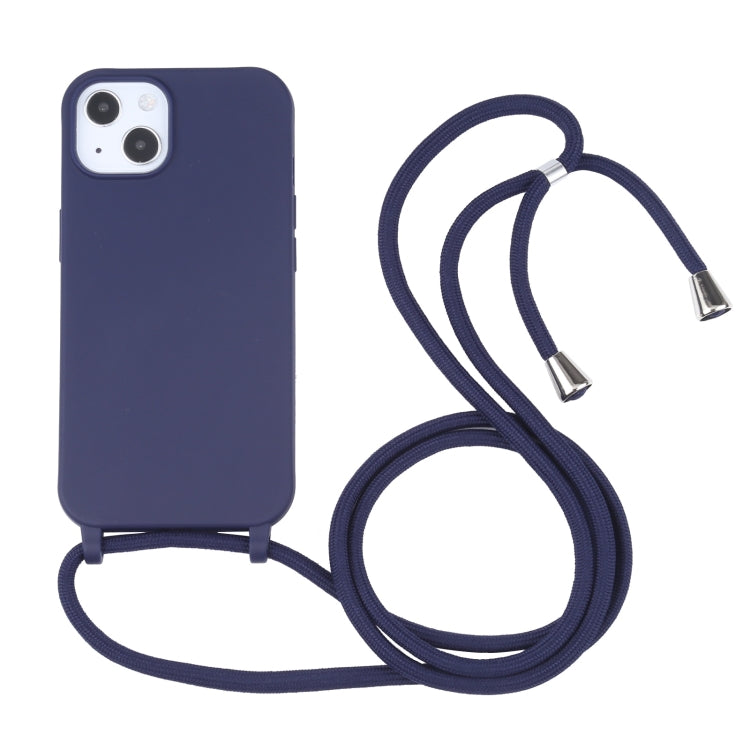 Candy Colors TPU Protective Case with Lanyard, For iPhone 13 mini, For iPhone 13, For iPhone 13 Pro