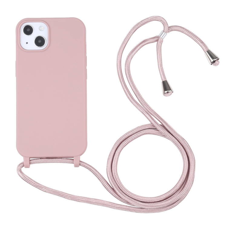 Candy Colors TPU Protective Case with Lanyard, For iPhone 13 mini, For iPhone 13, For iPhone 13 Pro