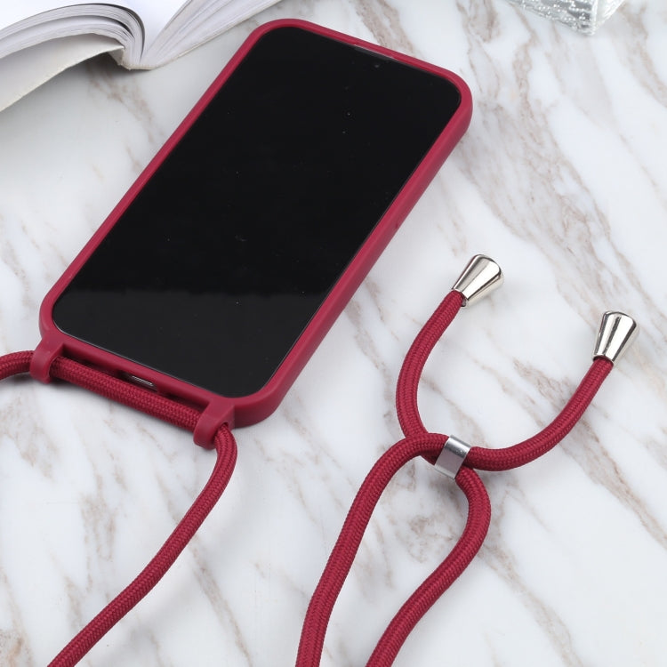 Candy Colors TPU Protective Case with Lanyard, For iPhone 13 Pro Max