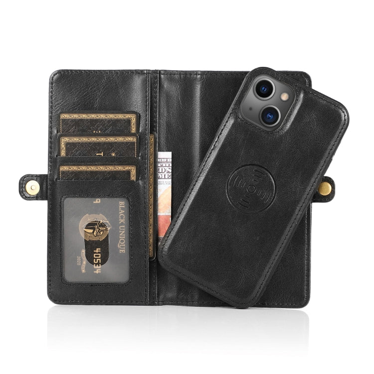 Strong Magnetic Detachable Horizontal Flip Leather Case with Card Slots & Wallet