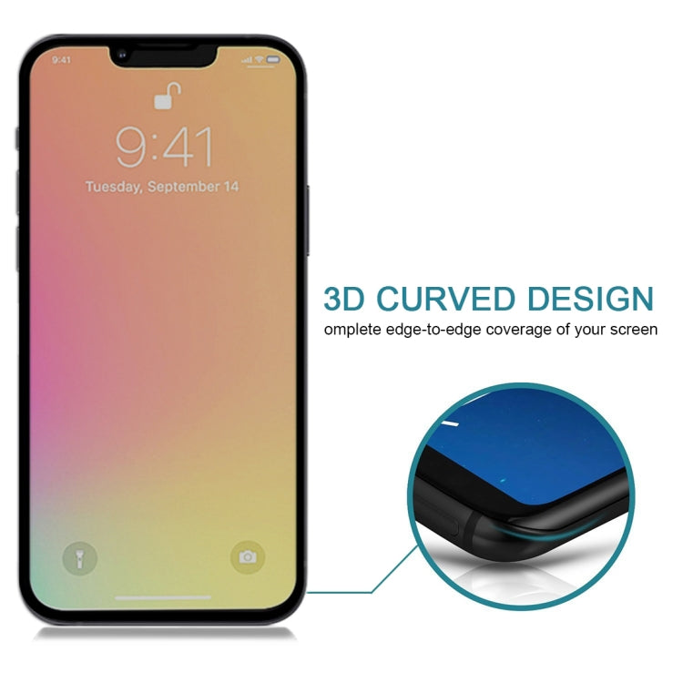 For iPhone 16e / 13 / 13 Pro Anti-peeping Plasma Oil Coated High Aluminum Wear-resistant Tempered Glass Film