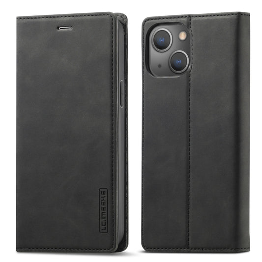 LC.IMEEKE magnetic leather flip case for iPhone 13 mini with card slots and wallet holder