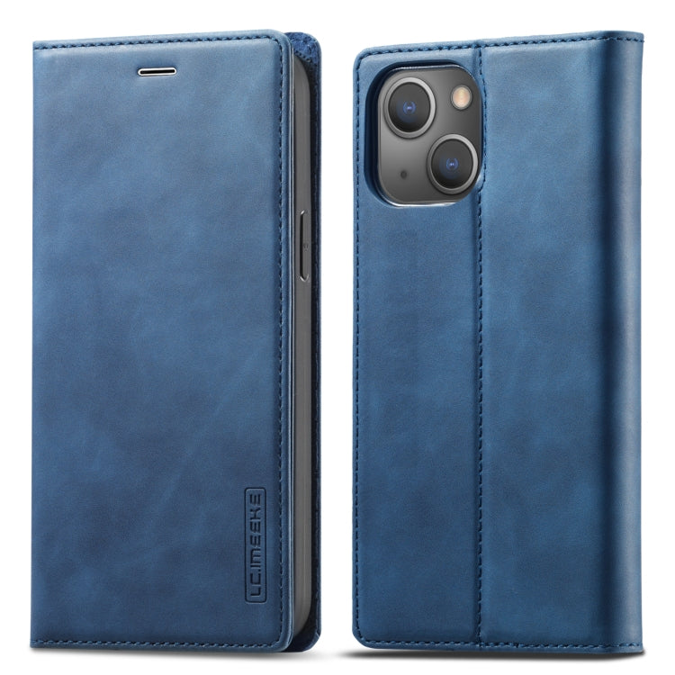 LC.IMEEKE Strong Magnetic PU + Matte TPU Horizontal Flip Leather Case with Holder & Card Slots & Wallet