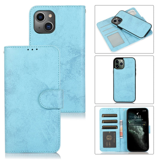 Retro leather flip case iPhone 13 Mini with detachable wallet and card slots