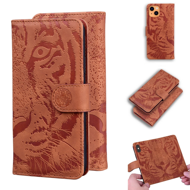 Tiger Embossing Pattern Horizontal Flip Leather Case with Holder & Card Slots & Wallet, For iPhone 13 mini, For iPhone 13, For iPhone 13 Pro, For iPhone 13 Pro Max