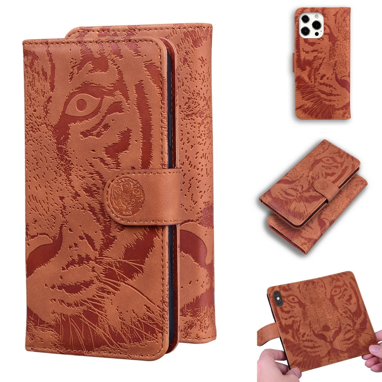 Tiger Embossing Pattern Horizontal Flip Leather Case with Holder & Card Slots & Wallet, For iPhone 13 mini, For iPhone 13, For iPhone 13 Pro, For iPhone 13 Pro Max