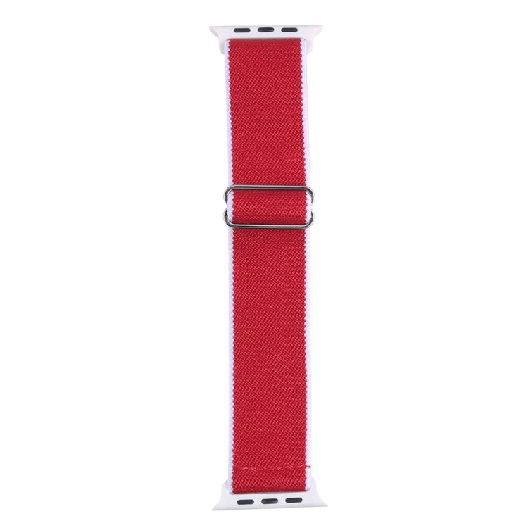 High Elastic Nylon Replacement Watchband For Apple Watch Series, 7 41mm / 6 & SE & 5 & 4 40mm / 3 & 2 & 1 38mm, 7 45mm / 6 & SE & 5 & 4 44mm / 3 & 2 & 1 42mm
