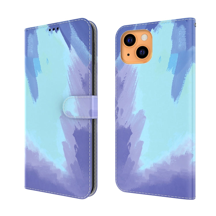 Watercolor Pattern Horizontal Flip Leather Case with Holder & Card Slot & Wallet, For iPhone 13 mini, For iPhone 13, For iPhone 13 Pro, For iPhone 13 Pro Max