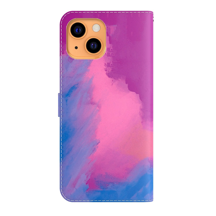 Watercolor Pattern Horizontal Flip Leather Case with Holder & Card Slot & Wallet, For iPhone 13 mini, For iPhone 13, For iPhone 13 Pro, For iPhone 13 Pro Max