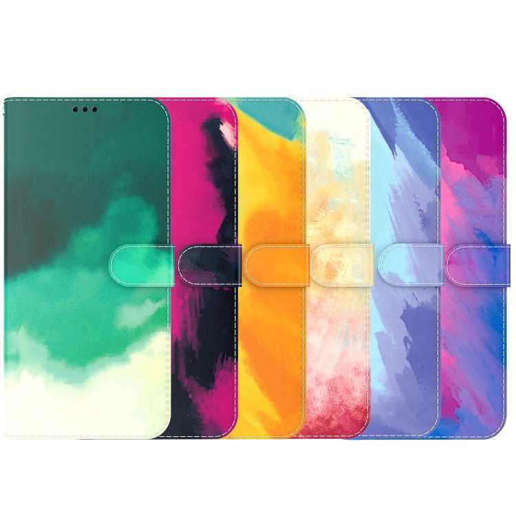 Watercolor Pattern Horizontal Flip Leather Case with Holder & Card Slot & Wallet, For iPhone 13 mini, For iPhone 13, For iPhone 13 Pro, For iPhone 13 Pro Max