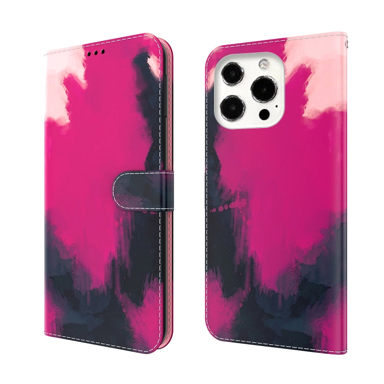 Watercolor Pattern Horizontal Flip Leather Case with Holder & Card Slot & Wallet, For iPhone 13 mini, For iPhone 13, For iPhone 13 Pro, For iPhone 13 Pro Max