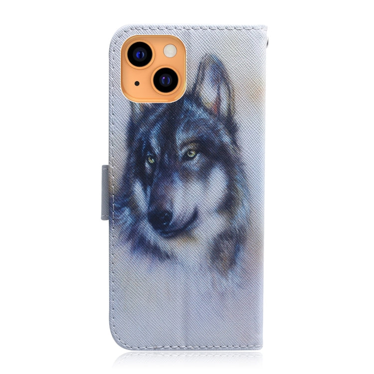 Coloured Drawing Horizontal Flip Leather Case, with Holder & Card Slots & Wallet, For iPhone 13 mini, For iPhone 13