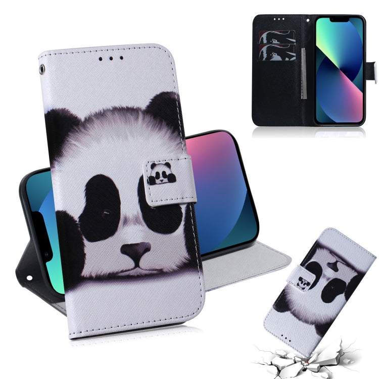 Coloured Drawing Horizontal Flip Leather Case, with Holder & Card Slots & Wallet, For iPhone 13 mini, For iPhone 13