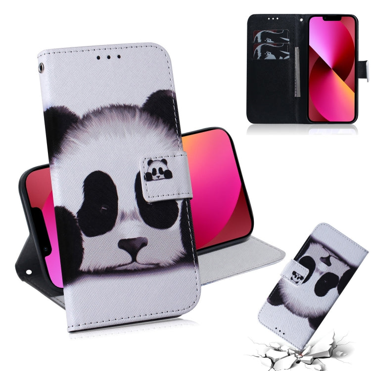 Coloured Drawing Horizontal Flip Leather Case, with Holder & Card Slots & Wallet, For iPhone 13 mini, For iPhone 13
