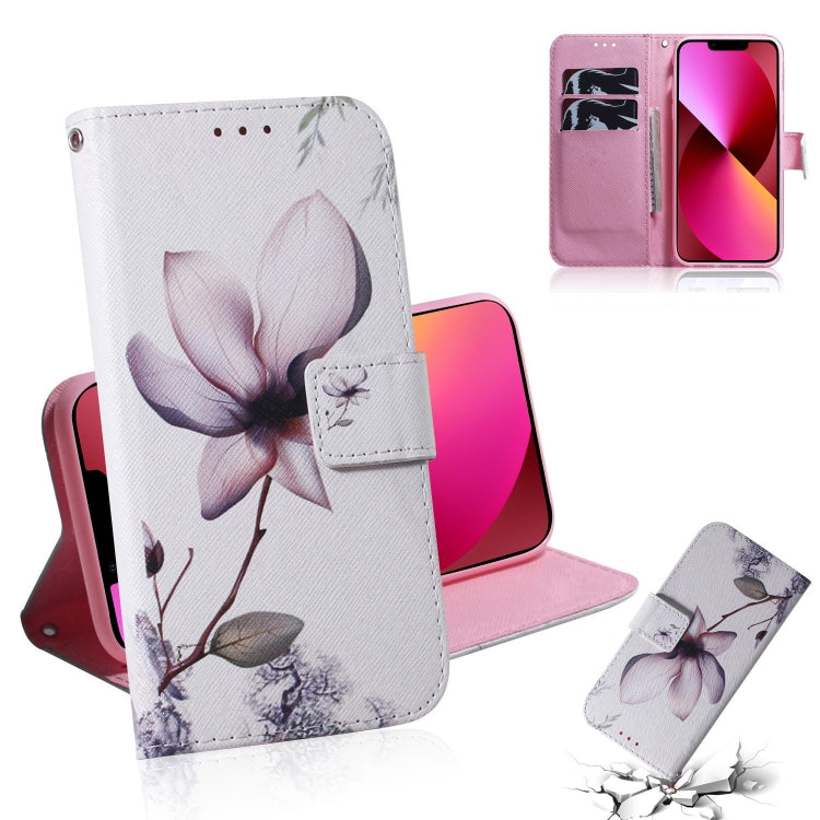Coloured Drawing Horizontal Flip Leather Case, with Holder & Card Slots & Wallet, For iPhone 13 mini, For iPhone 13