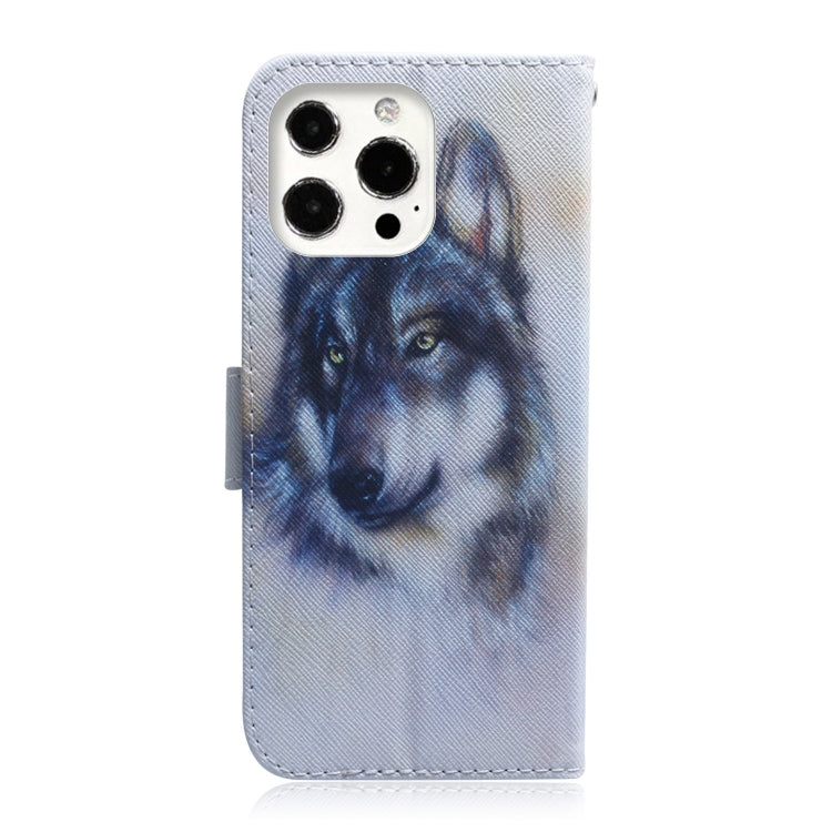 Coloured Drawing Horizontal Flip Leather Case, with Holder & Card Slots & Wallet, For iPhone 13 Pro, For iPhone 13 Pro Max