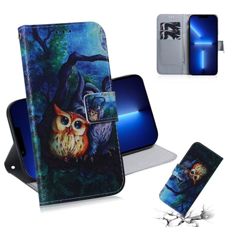 Coloured Drawing Horizontal Flip Leather Case, with Holder & Card Slots & Wallet, For iPhone 13 Pro, For iPhone 13 Pro Max