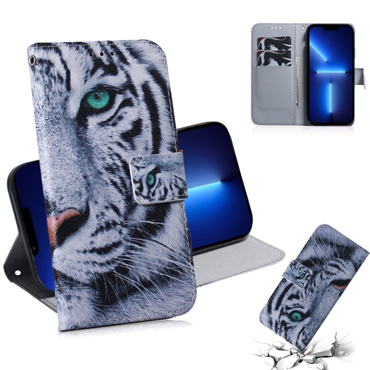 Coloured Drawing Horizontal Flip Leather Case, with Holder & Card Slots & Wallet, For iPhone 13 Pro, For iPhone 13 Pro Max