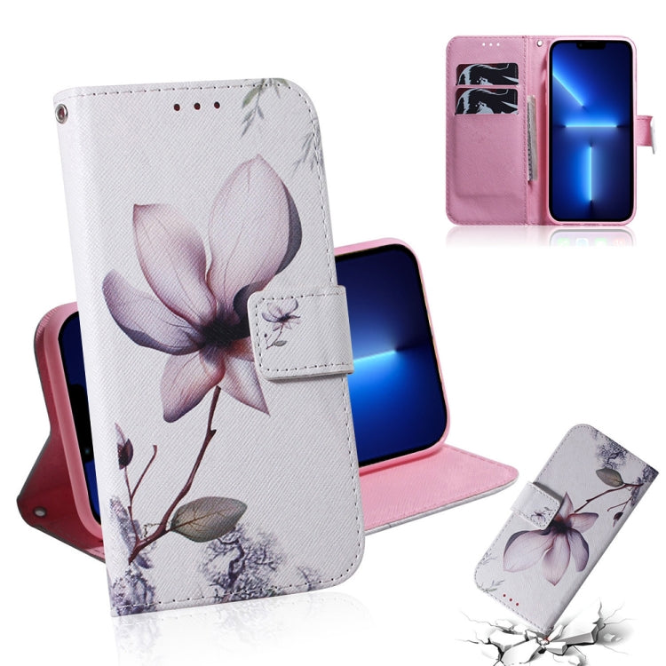 Coloured Drawing Horizontal Flip Leather Case, with Holder & Card Slots & Wallet, For iPhone 13 Pro, For iPhone 13 Pro Max