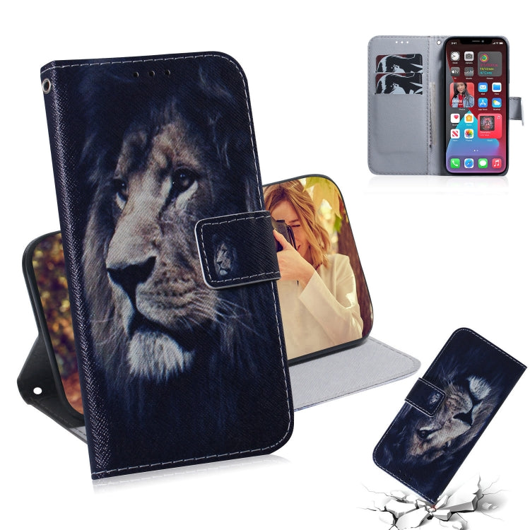 Coloured Drawing Horizontal Flip Leather Case, with Holder & Card Slots & Wallet, For iPhone 13 Pro, For iPhone 13 Pro Max