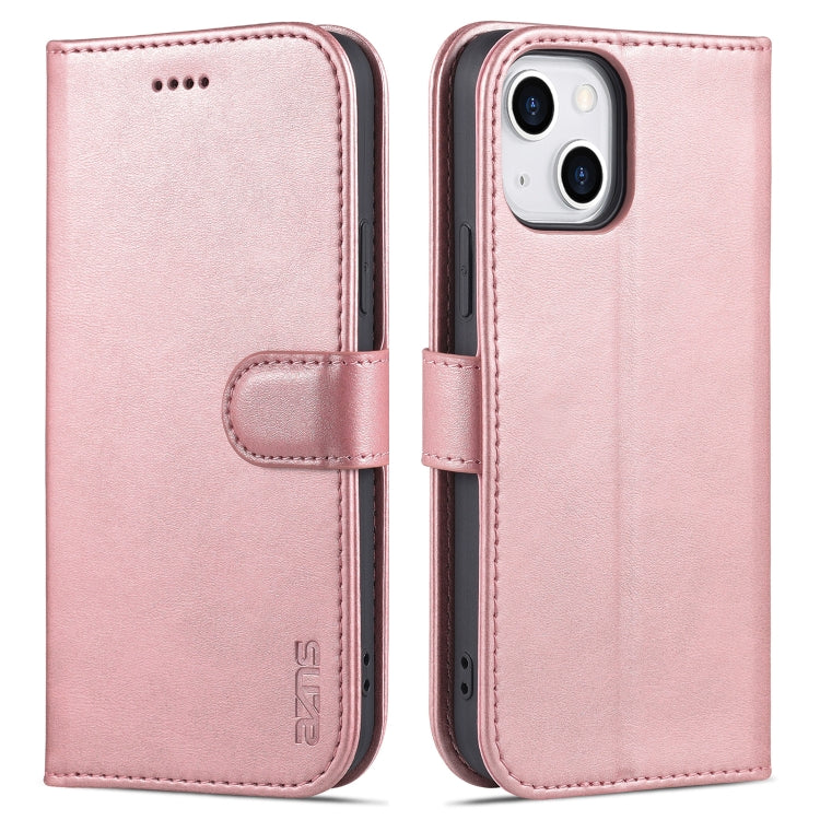 AZNS Skin Feel Calf Texture Horizontal Flip Leather Case with Card Slots & Holder & Wallet, For iPhone 13, For iPhone 13 Mini