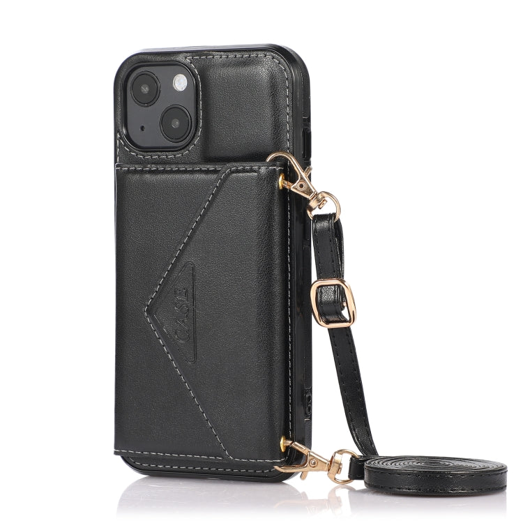 Multi-functional Cross-body Card Bag TPU+PU Back Cover Case with Holder & Card Slot & Wallet