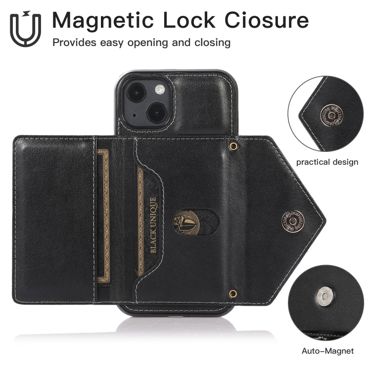 Multi-functional Cross-body Card Bag TPU+PU Back Cover Case with Holder & Card Slot & Wallet