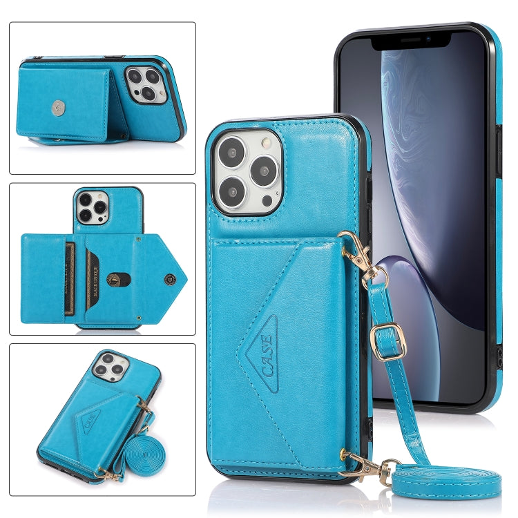 Multi-functional Cross-body Card Bag TPU+PU Back Cover Case with Holder & Card Slot & Wallet