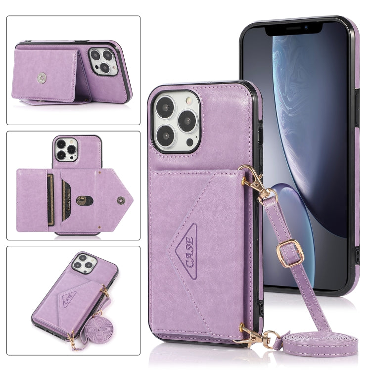 Multi-functional Cross-body Card Bag TPU+PU Back Cover Case with Holder & Card Slot & Wallet
