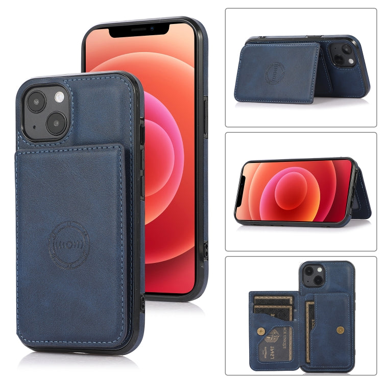 Calf Texture Magnetic Card Bag PU Shockproof Case with Holder & Card Slot, For iPhone 13 mini, For iPhone 13, For iPhone 13 Pro, For iPhone 13 Pro Max