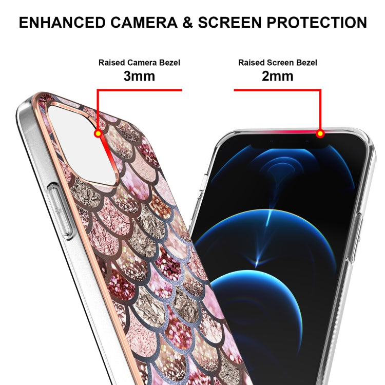 Electroplating Pattern IMD TPU Shockproof Case, For iPhone 13 mini, For iPhone 13, For iPhone 13 Pro, For iPhone 13 Pro Max