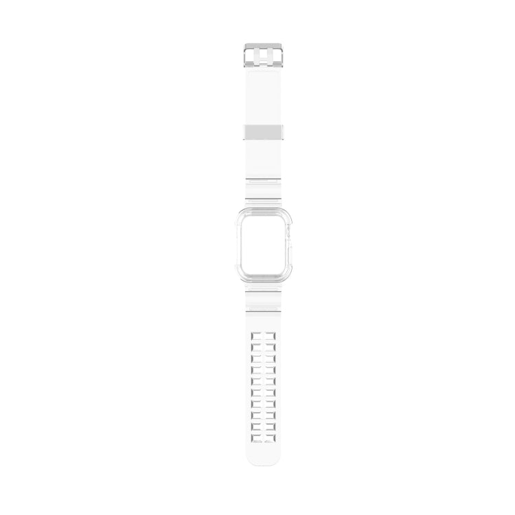 Silicone Integrated Replacement Strap Watchband For Apple Watch Series, 7 41mm / 6 & SE & 5 & 4 40mm / 3 & 2 & 1 38mm, 7 45mm / 6 & SE & 5 & 4 44mm / 3 & 2 & 1 42mm