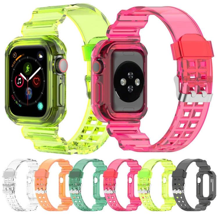 Silicone Integrated Replacement Strap Watchband For Apple Watch Series, 7 41mm / 6 & SE & 5 & 4 40mm / 3 & 2 & 1 38mm, 7 45mm / 6 & SE & 5 & 4 44mm / 3 & 2 & 1 42mm