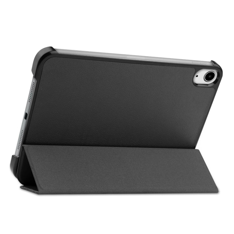 Étui en cuir intelligent Custer Texture 3 plis pour tablette, pour iPad mini 6 / mini 2024, pour iPad mini 6