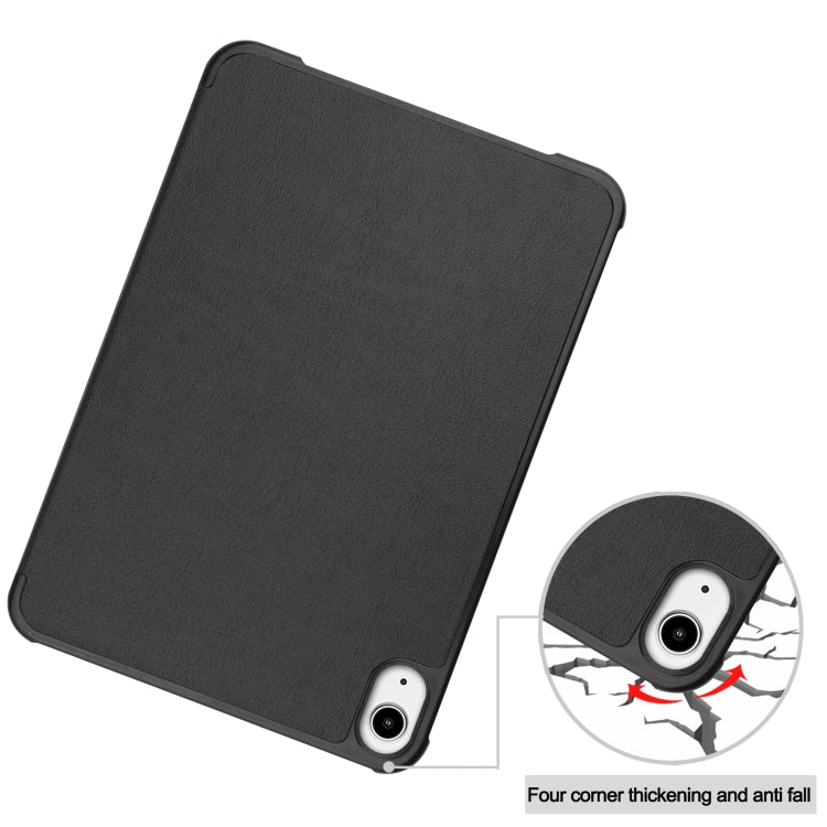 Étui en cuir intelligent Custer Texture 3 plis pour tablette, pour iPad mini 6 / mini 2024, pour iPad mini 6